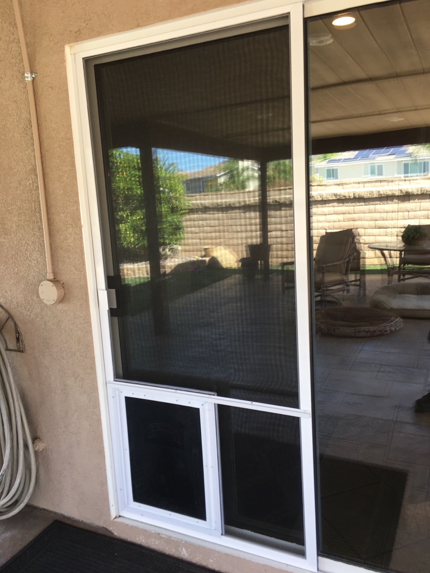 White Sliding Screen Pet Door — Murrieta, CA – Mobile ...
