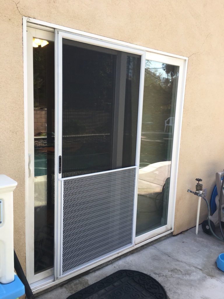 Sliding Screen Door with Pet Mesh — Canyon Lake, CA Mobile Screen Shop